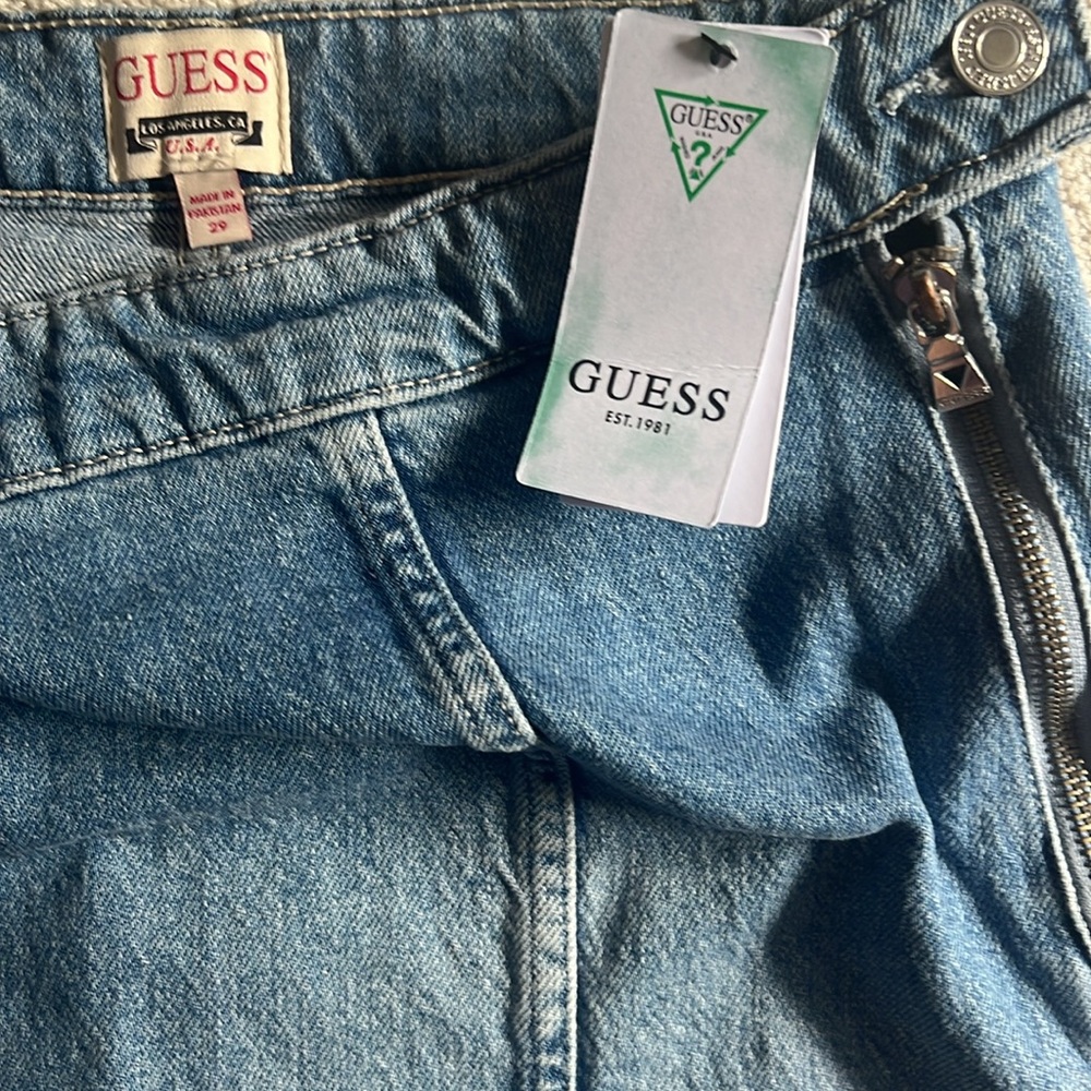 New w/Tags GUESS Blue Knee-Length Pencil Skirt